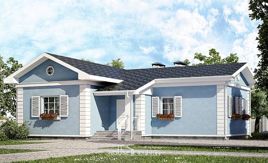 090-004-П Проект одноэтажного дома, красивый домик из арболита Моршанск | Проекты домов от House Expert