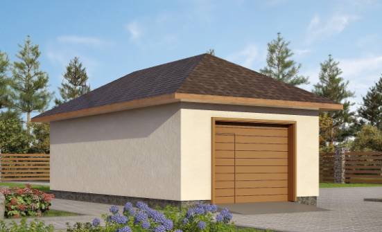 040-001-П Проект гаража из твинблока Тамбов | Проекты одноэтажных домов от House Expert