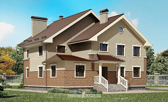 300-004-Л Проект двухэтажного дома, красивый домик из блока Моршанск | Проекты домов от House Expert