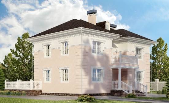 155-005-Л Проект двухэтажного дома, простой загородный дом из твинблока Мичуринск | Проекты домов от House Expert