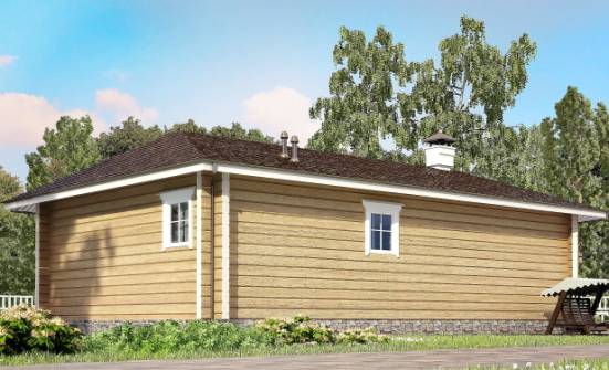 095-001-Л Проект одноэтажного дома, бюджетный загородный дом из дерева Тамбов | Проекты домов от House Expert