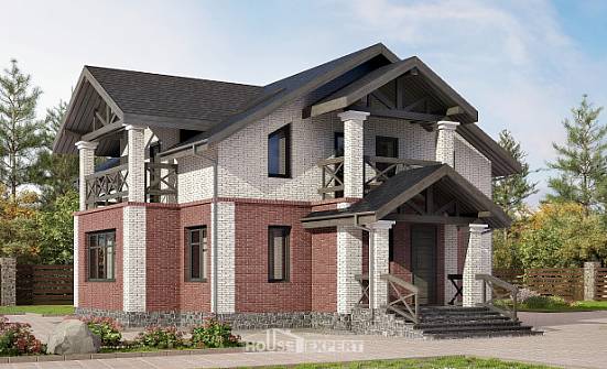 160-014-Л Проект двухэтажного дома, доступный домик из пеноблока Мичуринск | Проекты домов от House Expert