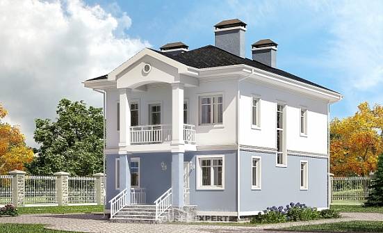 120-001-П Проект двухэтажного дома, простой домик из твинблока Тамбов | Проекты домов от House Expert