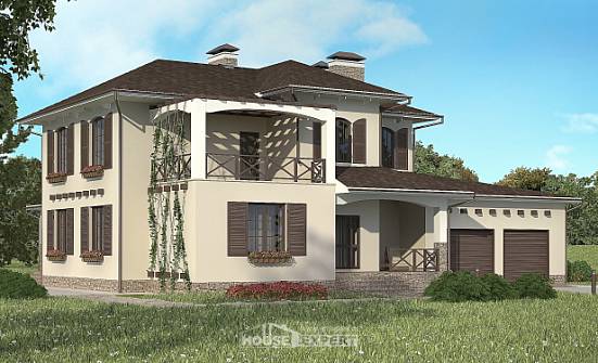 285-002-П Проект двухэтажного дома, гараж, классический домик из кирпича Моршанск | Проекты домов от House Expert