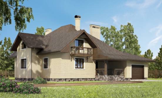 275-003-П Проект двухэтажного дома мансардный этаж и гаражом, красивый дом из кирпича Мичуринск | Проекты домов от House Expert