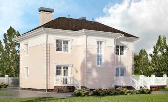 155-005-Л Проект двухэтажного дома, простой загородный дом из твинблока Мичуринск | Проекты домов от House Expert