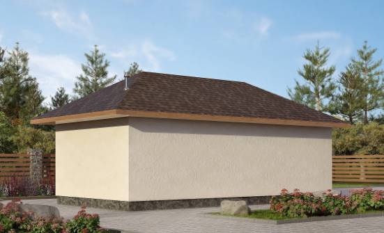 040-001-П Проект гаража из твинблока Тамбов | Проекты одноэтажных домов от House Expert