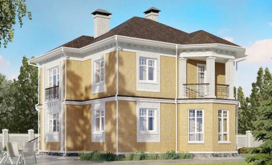 160-001-Л Проект двухэтажного дома, бюджетный домик из газосиликатных блоков Моршанск | Проекты домов от House Expert