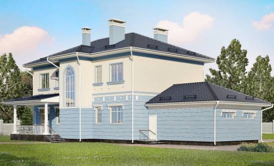 285-003-Л Проект двухэтажного дома, гараж, большой домик из кирпича Моршанск | Проекты домов от House Expert