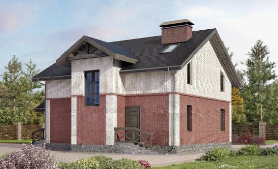 160-014-Л Проект двухэтажного дома, доступный домик из пеноблока Мичуринск | Проекты домов от House Expert