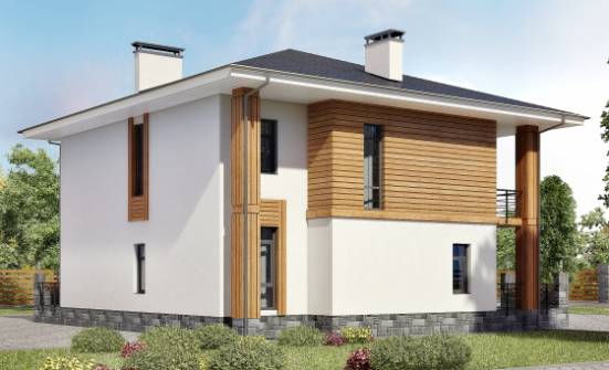 180-015-П Проект двухэтажного дома, классический загородный дом из блока Моршанск | Проекты домов от House Expert