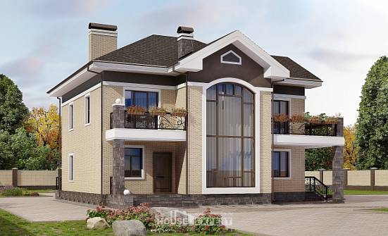 200-006-П Проект двухэтажного дома, красивый дом из кирпича Тамбов | Проекты домов от House Expert