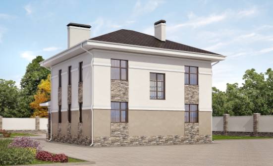 150-014-П Проект двухэтажного дома, простой домик из газосиликатных блоков Моршанск | Проекты домов от House Expert