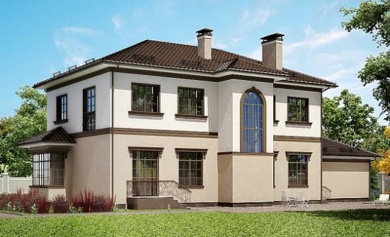 290-004-Л Проект двухэтажного дома и гаражом, классический коттедж из кирпича Тамбов | Проекты домов от House Expert