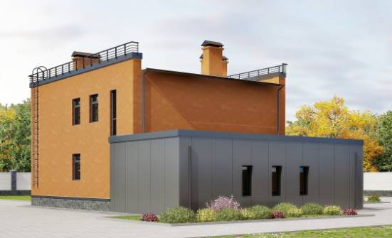 260-002-Л Проект двухэтажного дома и гаражом, классический домик из газосиликатных блоков Моршанск | Проекты домов от House Expert