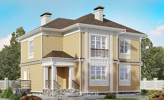 160-001-Л Проект двухэтажного дома, бюджетный домик из газосиликатных блоков Моршанск | Проекты домов от House Expert