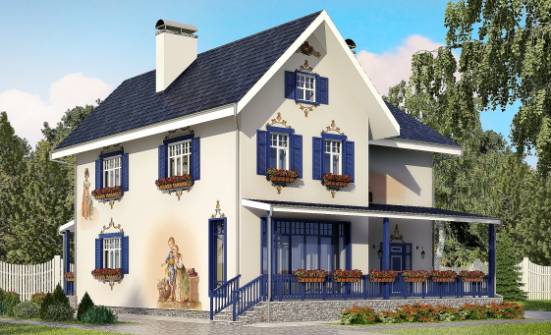 180-003-П Проект двухэтажного дома, уютный домик из кирпича Моршанск | Проекты домов от House Expert