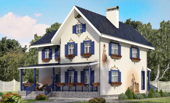 180-003-П Проект двухэтажного дома, уютный домик из кирпича Моршанск | Проекты домов от House Expert