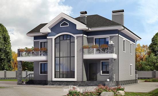 200-006-Л Проект двухэтажного дома, классический дом из кирпича Мичуринск | Проекты домов от House Expert