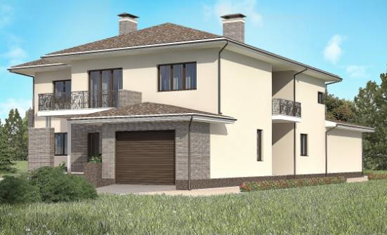 500-001-П Проект трехэтажного дома, гараж, красивый дом из кирпича Моршанск | Проекты домов от House Expert