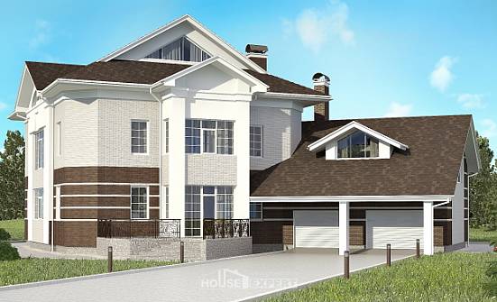 410-001-П Проект двухэтажного дома, гараж, огромный домик из кирпича Тамбов | Проекты домов от House Expert