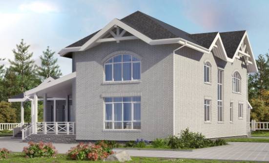 340-004-П Проект двухэтажного дома, большой домик из керамзитобетонных блоков Мичуринск | Проекты домов от House Expert
