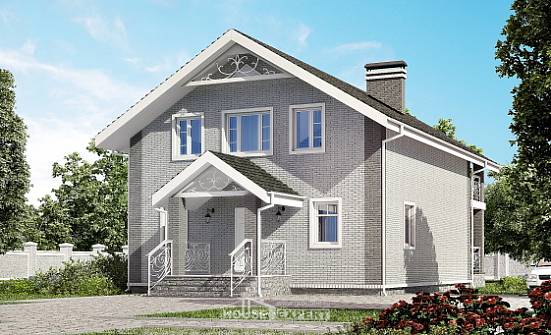 150-007-П Проект двухэтажного дома с мансардой, простой домик из керамзитобетонных блоков Тамбов | Проекты домов от House Expert