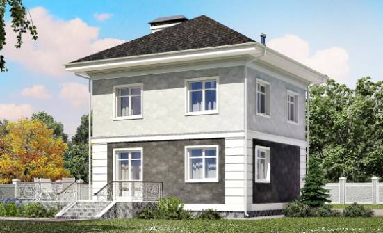 090-003-П Проект двухэтажного дома, скромный домик из газобетона Моршанск | Проекты домов от House Expert