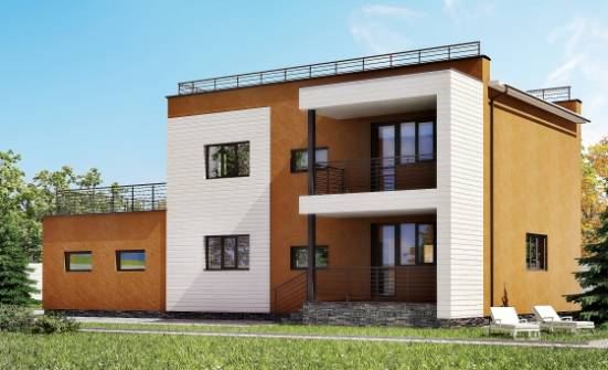 180-012-П Проект двухэтажного дома, гараж, просторный домик из кирпича Мичуринск | Проекты домов от House Expert