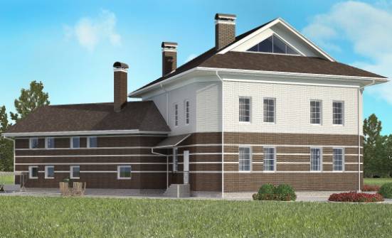 410-001-П Проект двухэтажного дома, гараж, огромный домик из кирпича Тамбов | Проекты домов от House Expert