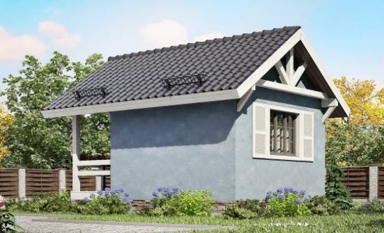 020-001-Л Проект одноэтажного дома, бюджетный домик из бревен Тамбов | Проекты одноэтажных домов от House Expert