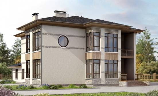 345-001-П Проект двухэтажного дома, уютный дом из поризованных блоков Тамбов | Проекты домов от House Expert