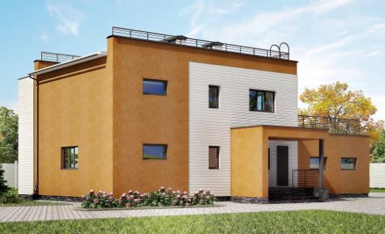 180-012-П Проект двухэтажного дома, гараж, просторный домик из кирпича Мичуринск | Проекты домов от House Expert