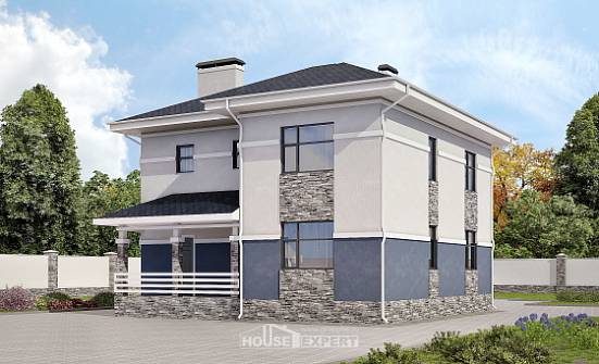 150-014-Л Проект двухэтажного дома, классический домик из твинблока Тамбов | Проекты домов от House Expert