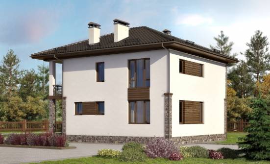 170-005-П Проект двухэтажного дома, классический домик из арболита Моршанск | Проекты домов от House Expert