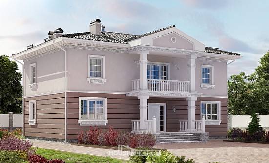 210-005-П Проект двухэтажного дома, средний коттедж из арболита Тамбов | Проекты домов от House Expert