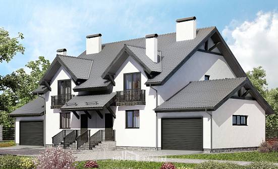 290-003-П Проект двухэтажного дома мансардой, просторный домик из арболита Мичуринск | Проекты домов от House Expert