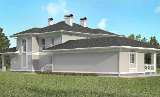 360-001-П Проект двухэтажного дома, гараж, огромный домик из кирпича Тамбов | Проекты домов от House Expert