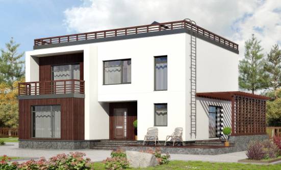 215-002-П Проект двухэтажного дома, классический коттедж из бризолита Мичуринск | Проекты домов от House Expert
