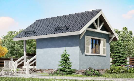 020-001-П Проект одноэтажного дома, миниатюрный дом из дерева Моршанск | Проекты одноэтажных домов от House Expert