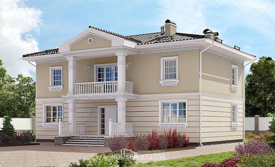 210-005-Л Проект двухэтажного дома, простой загородный дом из газосиликатных блоков Мичуринск | Проекты домов от House Expert