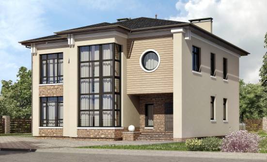 300-005-Л Проект двухэтажного дома, уютный коттедж из кирпича Тамбов | Проекты домов от House Expert