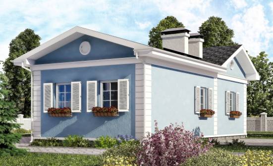 090-004-П Проект одноэтажного дома, красивый домик из арболита Моршанск | Проекты одноэтажных домов от House Expert