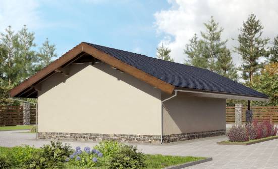 060-005-П Проект гаража из кирпича Моршанск | Проекты одноэтажных домов от House Expert
