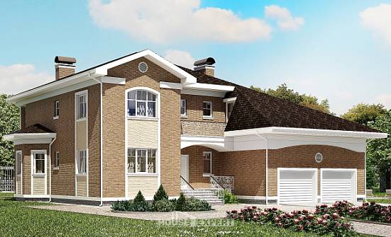 335-002-П Проект двухэтажного дома, гараж, уютный коттедж из кирпича Мичуринск | Проекты домов от House Expert