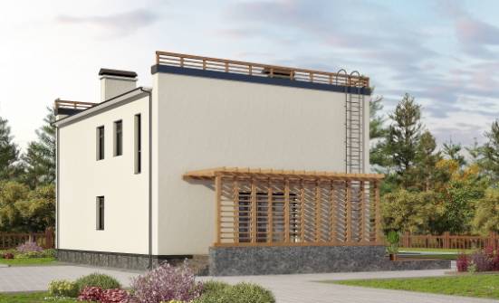 215-002-Л Проект двухэтажного дома, уютный домик из теплоблока Тамбов | Проекты домов от House Expert