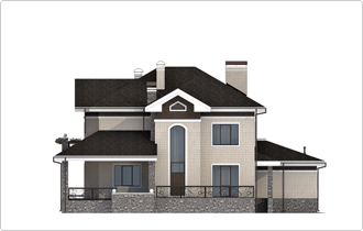 Индивидуальный проект дома планировка эскиз фасада ортогональ 2