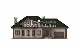 180-010-П Проект двухэтажного дома с мансардой, гараж, средний дом из керамзитобетонных блоков Моршанск, House Expert