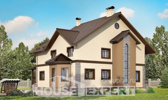 265-003-Л Проект двухэтажного дома, красивый дом из газобетона, Мичуринск