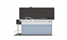 095-002-П Проект двухэтажного дома с мансардой, классический дом из пеноблока, Тамбов